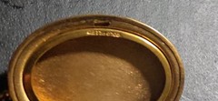 Vintage 12k Gold Filled Oval Photo Locket Multi Strand Chain 1/20 12K GF…