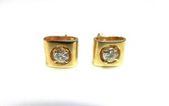 14K Gold Earring Jackets w/ .42 CTW Diamond Stud Earrings • Convertible Enhancer