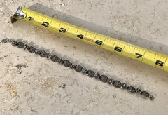 ✨VINTAGE Sterling Silver MARCASITE Floral 🌺Tennis Bracelet 🌟ESTATE Jewelry🌟