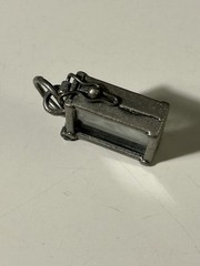 Vintage Silver Toned Charm Photo Holder