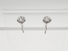 $8000 KWIAT 1ct VS G Round TIARA IDEAL CUT Diamond Platinum STUD EARRINGS RARE