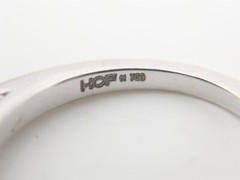 $3000 HEARTS on FIRE .52ct VS G IDEAL CUT Diamond 18k White Gold Wedding Ring