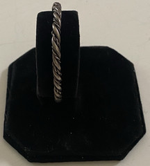 Lot of 4 Vintage Sterling Silver Twisted Rope Cuff Bracelets Size 6 & 7 (92.45g)