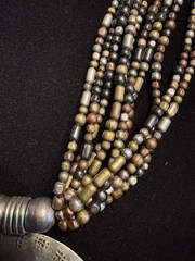 Vintage Tibetan Spiritual Pendant Multi-Strand Bead Necklace 184g- Estate Find