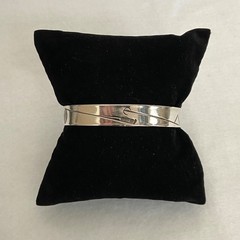 VTG Stuart Nye Sterling Silver 925 Copper Embossed Cuff Bracelet 6.75″