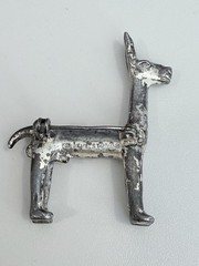 Vintage Alva Studio Silver Plated Pewter Llama Brooch Alpaca Pin Brooch