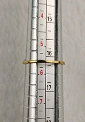 10K Yellow Gold Mom Ring Tourmaline & Diamond Size 5.5 – 16.5mm – 1.8 Grams