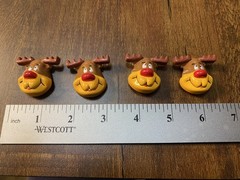 Vintage 20PC Lot Of Christmas Brooches, Pins, Button Covers, And Accent Pieces