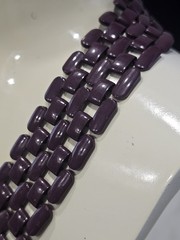 Vintage 1980s Napier Eggplant Purple Chain Link Necklace