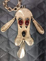 Vintage DeLizza & Elster Juliana Necklace 1970’s Dog