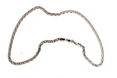 VINTAGE MARINER ANCHOR STERLING SILVER 925 CHAIN LINK 20.5″ NECKLACE LAYER