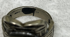 Vintage Nickel Silver Saddle Cowboy Ring Size 12 Benefits Charity Free Ship