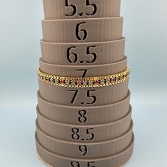 Vintage Rhinestone Bracelet Gold Tone Cup Chain Pastel Color Prong Set Stones 7″
