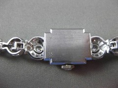 ANTIQUE LARGE 2.30CT OLD MINE DIAMOND PLATINUM HAMILTON WATCH F VVS/VS #14090
