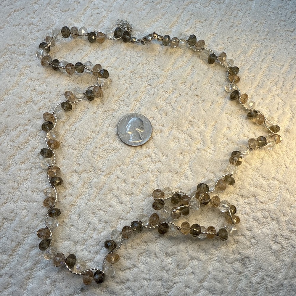 Signed Avenue Bead Necklace 32in