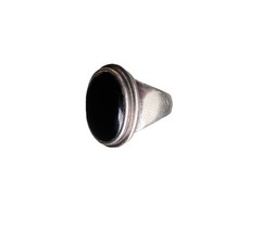 Vintage Men’s Onyx Sterling Silver Statement Ring