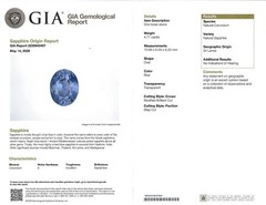 Rare 4.71ct GIA Ceylon No Heat Sapphire & 1.32ct Diamond Platinum Ring Size 6.25