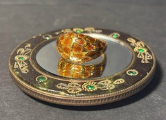 Vintage Joan Rivers Domed Gold-Tone Enamel Ring Size 11.25