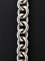 Luxury Vintage Mexico .925 Sterling Silver Heavy Rolo Link Chain Necklace 55 g