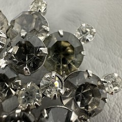 Vintage Juliana Brooch DeLizza & Elster Clear Rhinestone Snowflake #1296 READ!