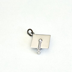 Vintage Danecraft Signed 925 Sterling Silver School Graduation Cap Hat Charm