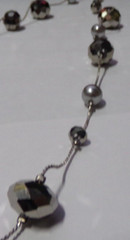 Vintage Faceted Silver Tone Beads 53″ Necklace – VCLM
