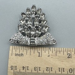 Classic 1930s Art Deco Dress Clip #802