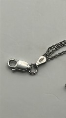 Vintage 925 Sterling Triple Chain Necklace 17″