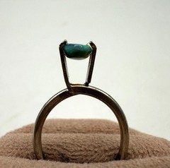 0.66ct Black Opal Oval Cut 7.3 x 5.2 mm