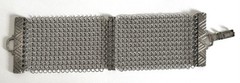 Vintage Silver Tone Signed Anthony Ferrara Mesh Bracelet Rhinestones