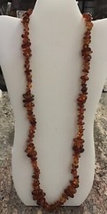 Vintage Natural Baltic Amber Chunk Necklace w/Inclusions 16” 74 Grams SALE!