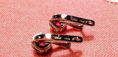Vintage Corundum Earrings Silver 925 Women’s Jewelry, made in USSR