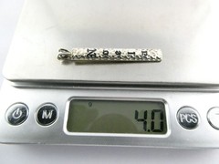 Vintage Noela Sterling Silver Hammered Design Pendant Made in Hawaii 925 4g 45mm