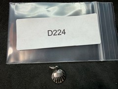 1.35g Vintage Sterling Silver 925 Shell Scallop Pendant Nautical Beach Charm M