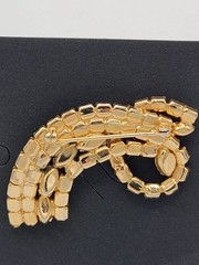 Vintage Signed RIFAS Aurora Borealis Rhinestone Brooch Pin Gold Tone 1950s…
