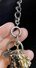 Juicy Couture Vintage Victorian Look Rare Layered Necklace With Dangling Chains