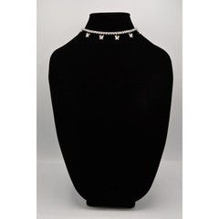 Vintage Crystal Butterfly Charm Bridal Choker Necklace Rhinestone Dangle Bin3C