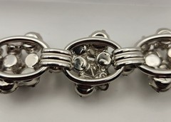 Verified Juliana D&E Ref 5757 Rhinestone Bracelet 5 Link Crystal Vintage 7″ READ
