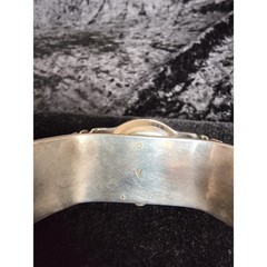 Sterling Silver Southwest Watch Cuff, Black Onyx Accent, Legacy Face, Signed V