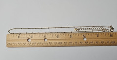 Vintage Gold Tone Beaded Chain Marked “LC” Lauren Conrad