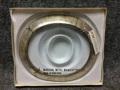 Vintage Silver Plated Choker Necklace Marshall Metal Mfg Wide Band New Old Stock