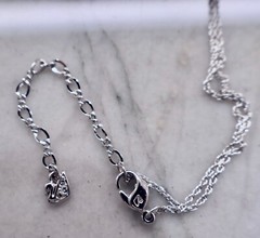 Swarovski Brilliance Necklace Solitaire Rhodium Plated 16 – 18″ N644
