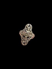Vintage Sterling Silver Marcasite Ring Art Deco Size 5.5