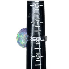 Pink Clear Lucite Dome Ring Size 7.75-8 Iridescent Opalescent Retro Moon Ring