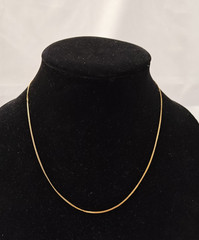 Vintage Nakagawa Co. Gold Tone Chain Japanese Necklace 18″ Spring Ring – Signed