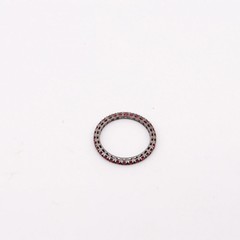CRIERI Classic Eternity Ring Band In 18Kt Blackened Gold With 0.66 Cwt Red