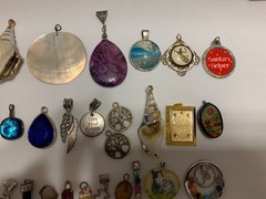 Vintage & Modern Costume Jewelry Pendant Charms Mixed Lot Of 110+