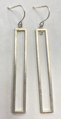 Lot Of 4 Pairs Silver Dangle Earrings Assorted Vintage Estate