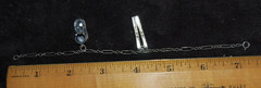 Sterling Charm Bracelet with Skis and Boot 6.36 Grams