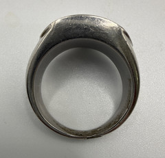 Vintage Mens Superman Ring 10.5 DC Comics Red Enamel stainless steel